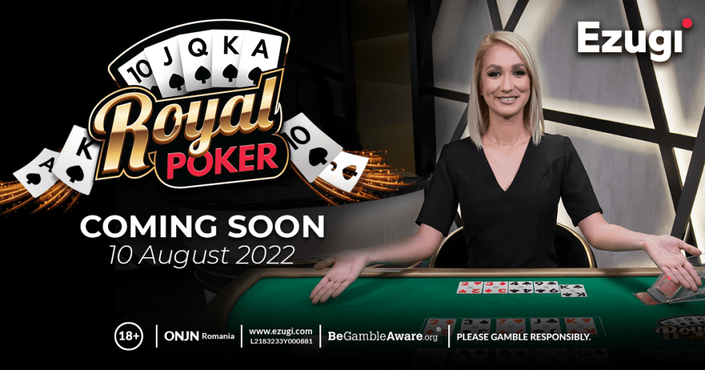 Royal Poker LIVE is expected to be released on August 10, 2022 from the Ezugi provider